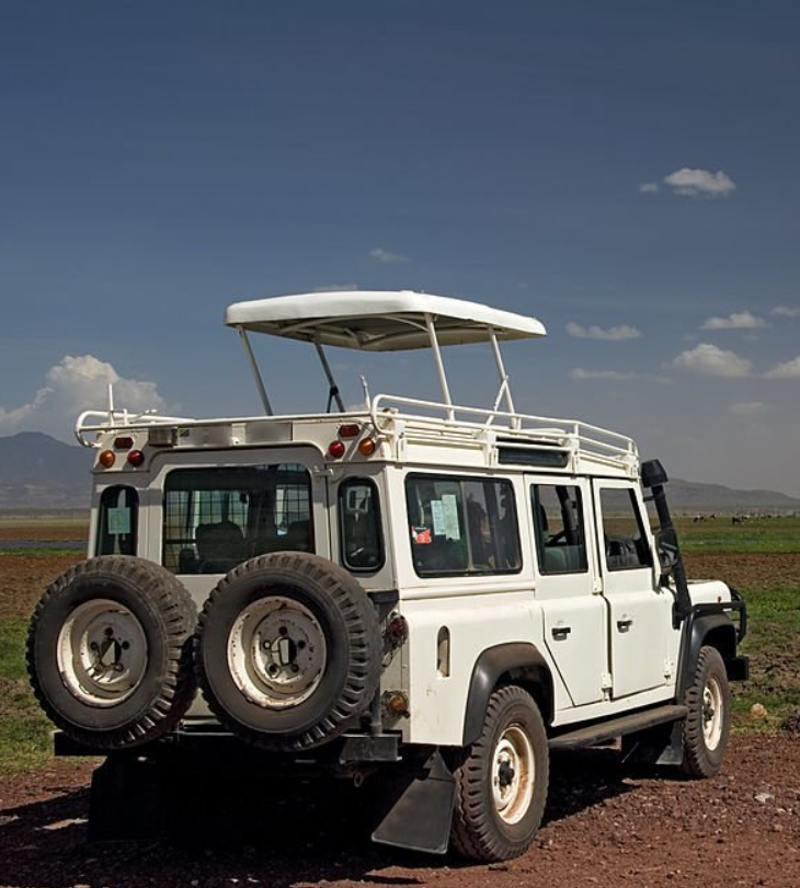 clean 4x4 safari vehicle in Entebbe, ready for a Ugandan adventure.